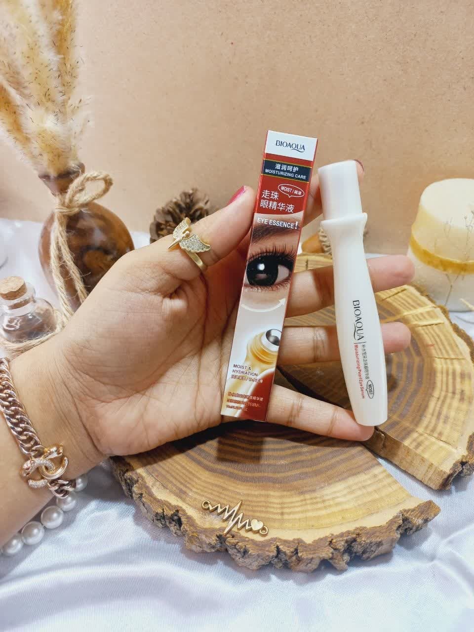 BIOAQUA Golden Osmanthus Eye Mask & Eye Roller Essence Combo (2-Piece Set) - Image 3