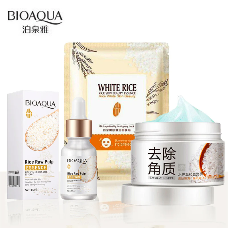 BIOAQUA Set Of 3 White Rice Beauty Whitening Series - Image 2