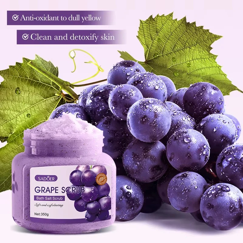 SADOER Grape Bath Salt Body Scrub 350g - Image 3